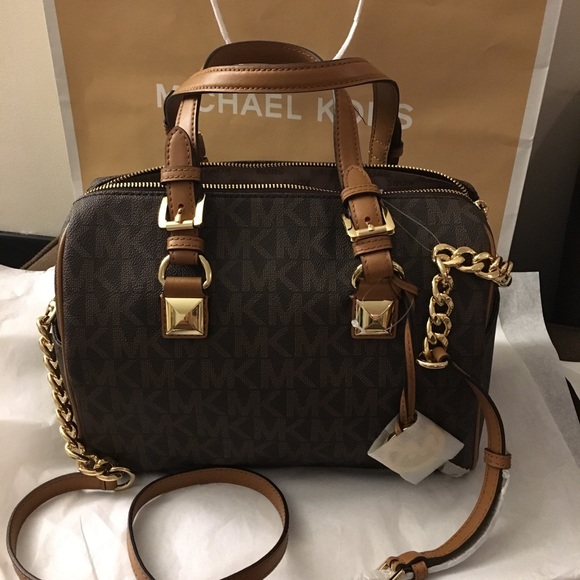 Michael Kors Grayson chain satchel - Picture 2 of 5
